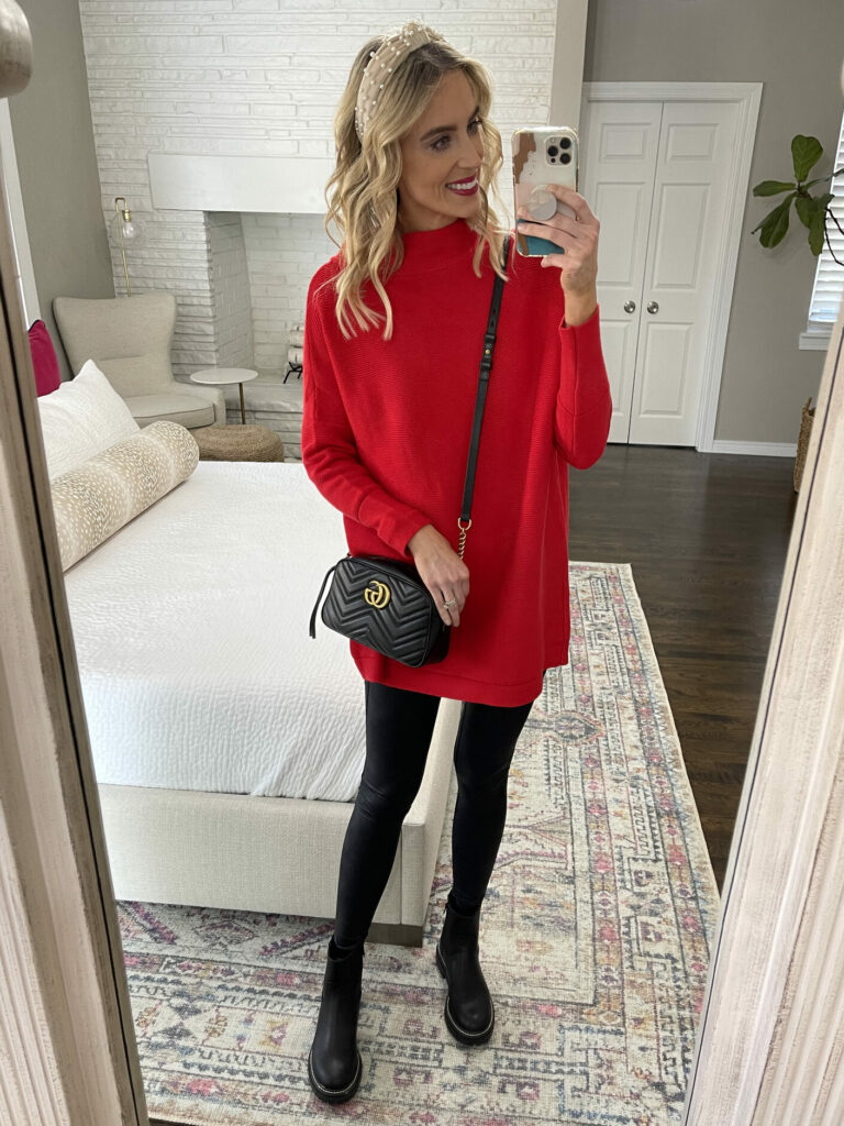 I am absolutely in love with this Amazon tunic sweater! It's an exact dupe for the Free People Ottoman sweater and comes in a ton of colors.