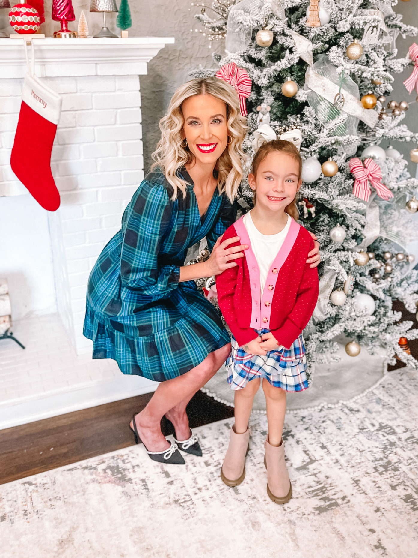I'm sharing 4 Walmart holiday outfit ideas all super affordable and so festive! How perfect is this $26 plaid dress?!