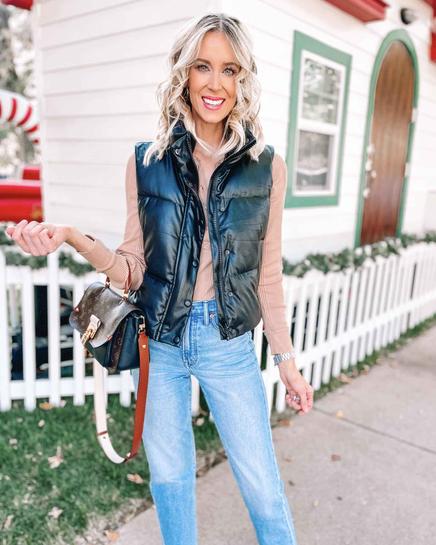 Amazon Faux Leather Puffer Vest Straight A Style