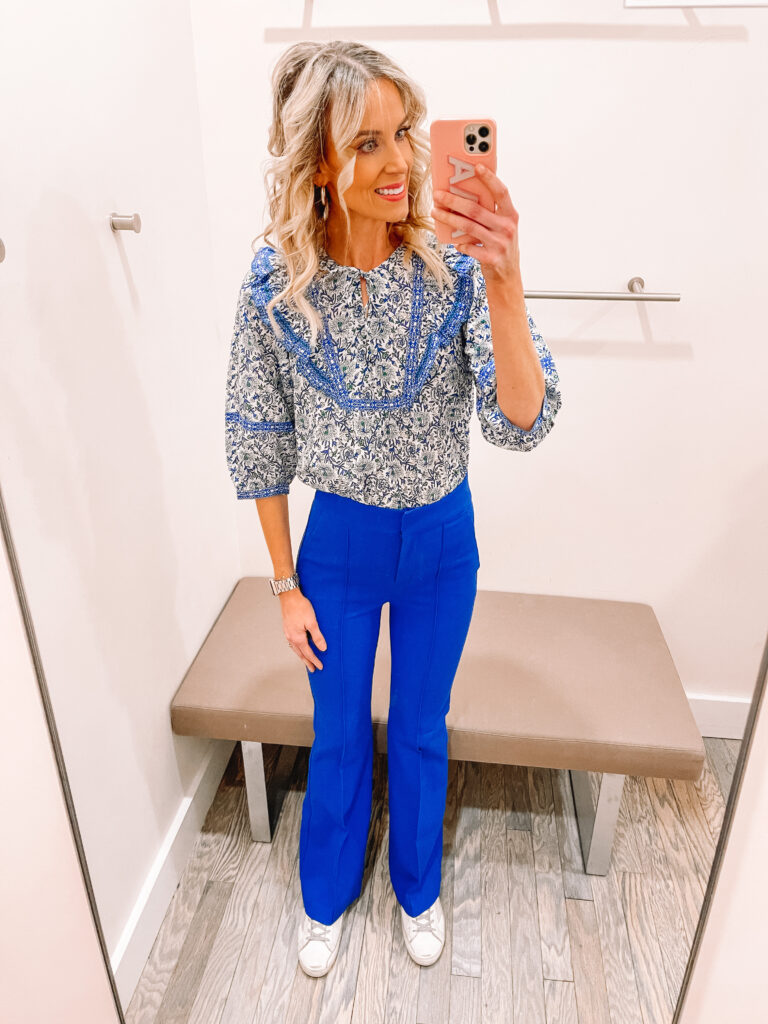 Huge LOFT spring try on haul with work outfits, dresses, blouses that you can wear for work and weekend, and more! These blue work pants are AMAZING! 