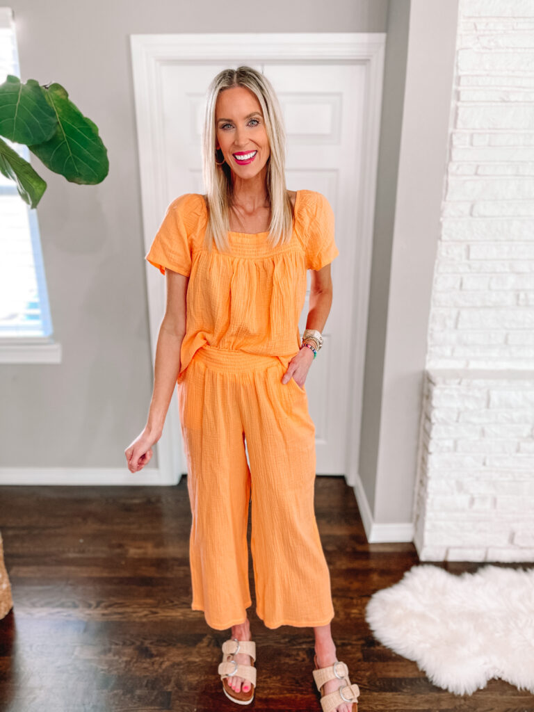 Another Walmart try on with nothing over $25!! From tops to shorts, dresses and matching sets, I've got it all today. How fun is this bright matching pants set!