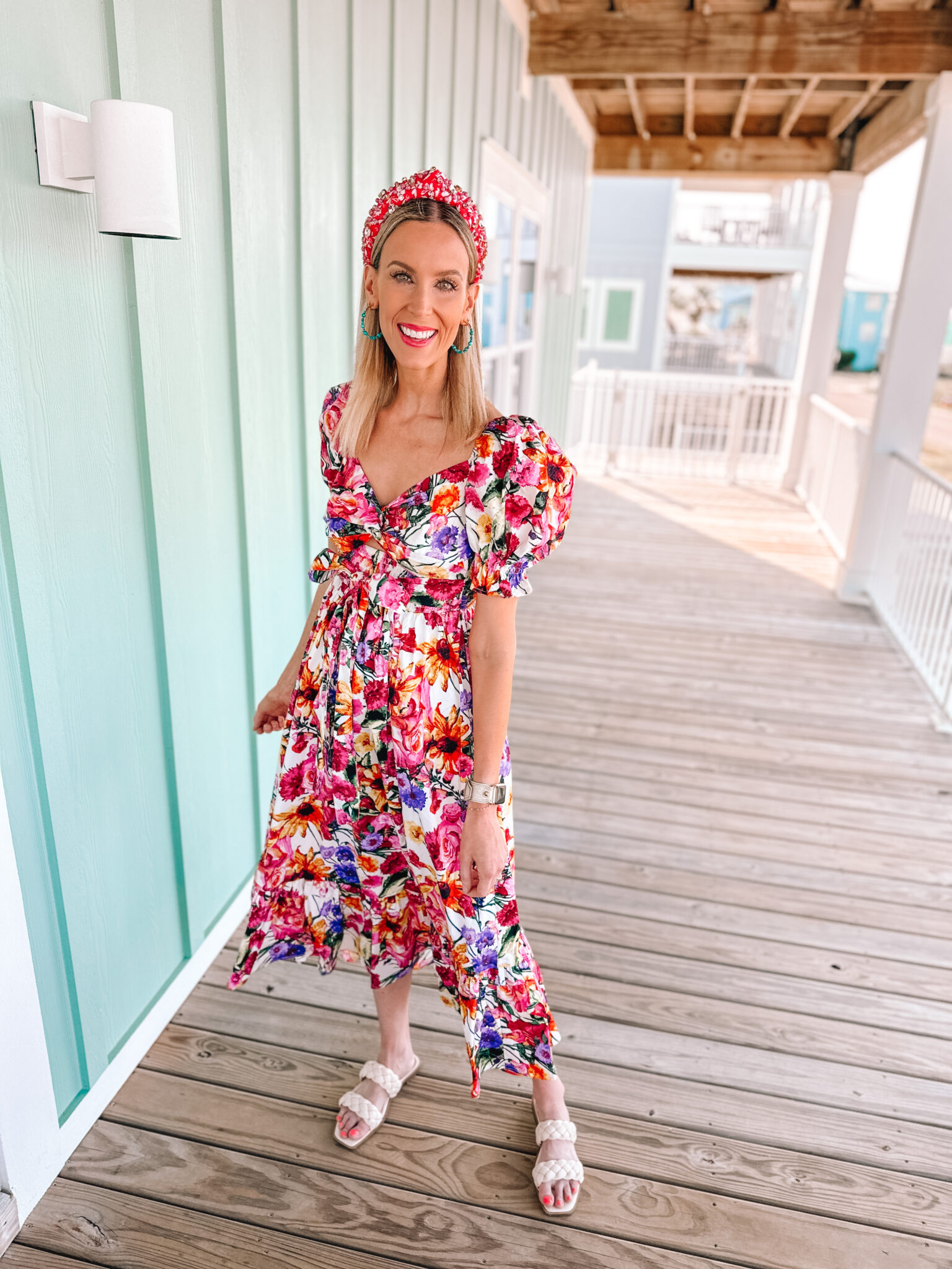 (BuddyLove) The Lindsey Midi Dress-Blue