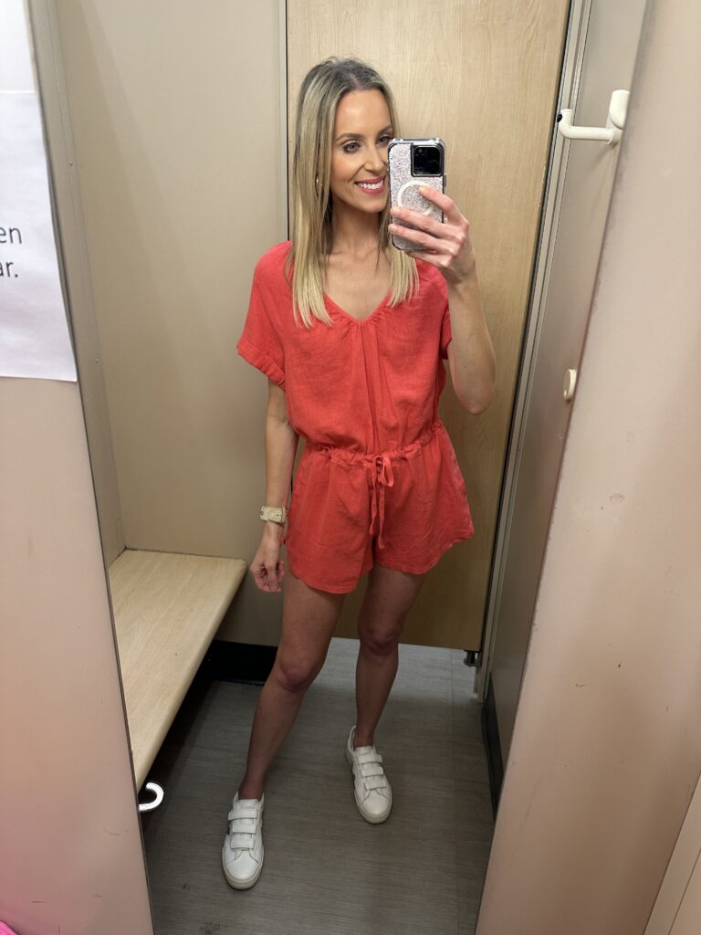 A fun Target try on with lots of cute bright summer mix and match pieces all at affordable prices you will love! This coral romper is super cute!