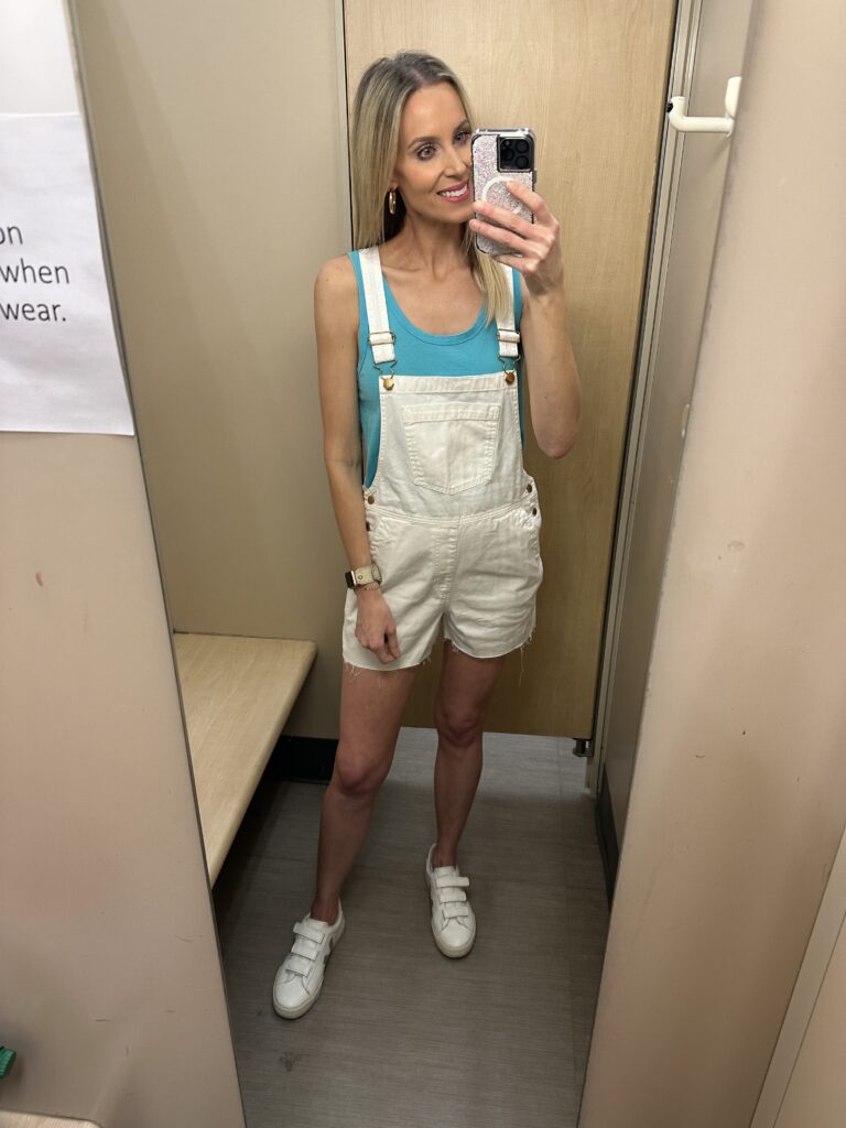 A fun Target try on with lots of cute bright summer mix and match pieces all at affordable prices you will love! These white overalls are so fun!