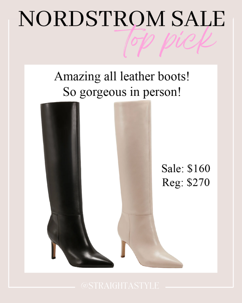 These gorgeous knee high ankle boots are some of my Nordstrom Anniversary sale 2023 favorites!!