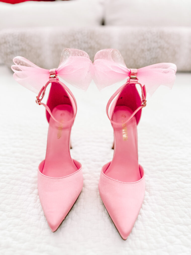 These formal pink heels with the bow are amazing! You'll love these dressy heels. They comes in other colors too. 