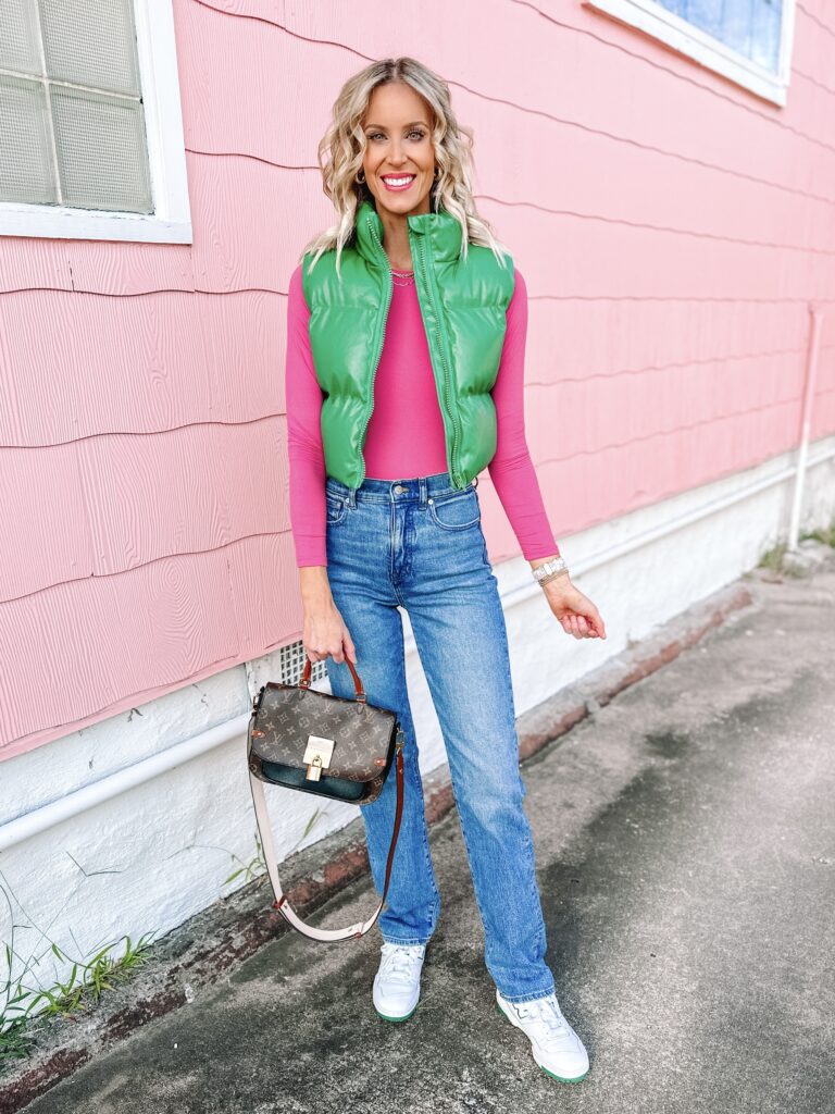 Wondering how to wear full length straight leg jeans? I've got you covered today with 5 easy ways to wear them from casual to dressy to workwear.