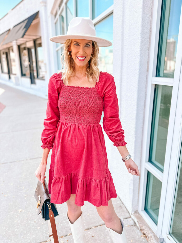 Walmart $25 Corduroy Dress - Straight A Style