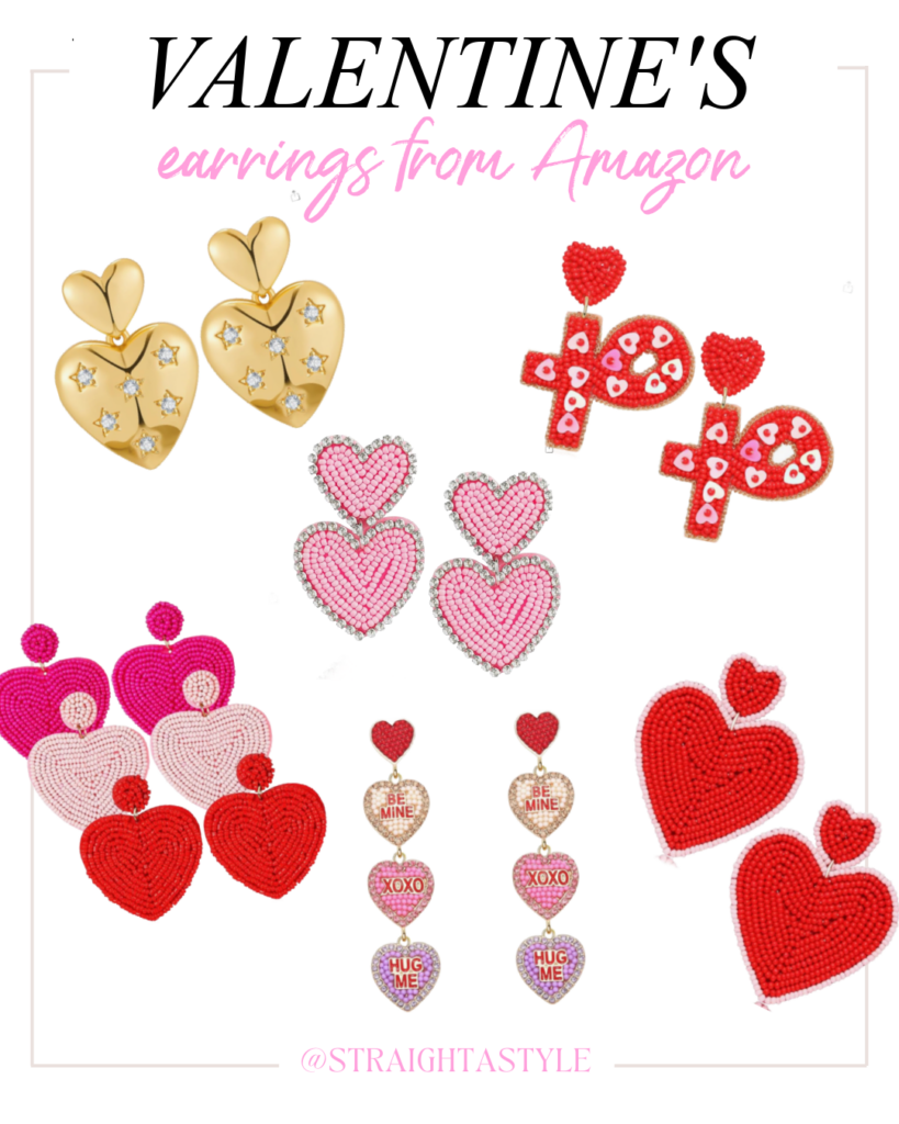 You will love these Amazon Valentine's Day earrings!