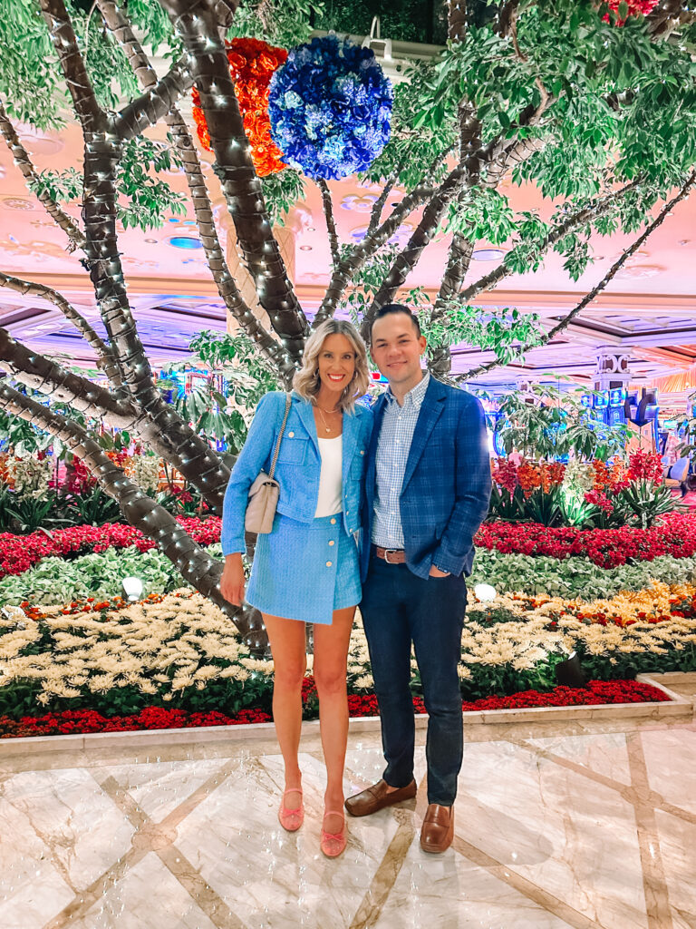 I'm sharing what I wore in Las Vegas and for what event. We had the best trip, and I loved packing for it! This matching skort and blazer suit set was perfect for dinner and a show. 