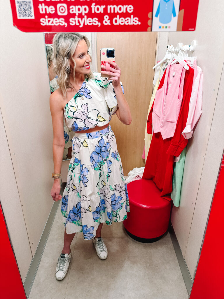 I am sharing a really fun spring Target try on haul including 9 full outfit ideas! You will especially love these dresses to keep you stylish all season long. How cute is this matching skirt and top set?!