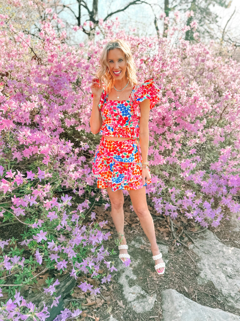 You're going to love these Buddy Love spring outfits! Everything is bright and fun and just so unique! I love this floral matching skirt set. 