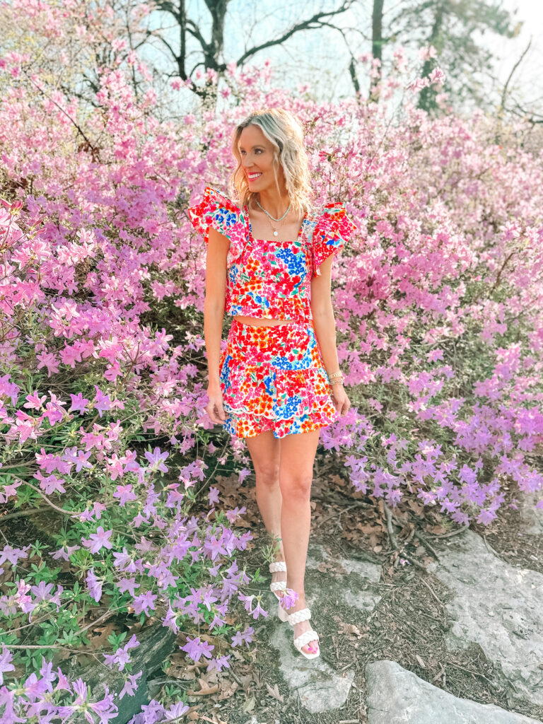 You're going to love these Buddy Love spring outfits! Everything is bright and fun and just so unique! You will love this matching floral skirt set.