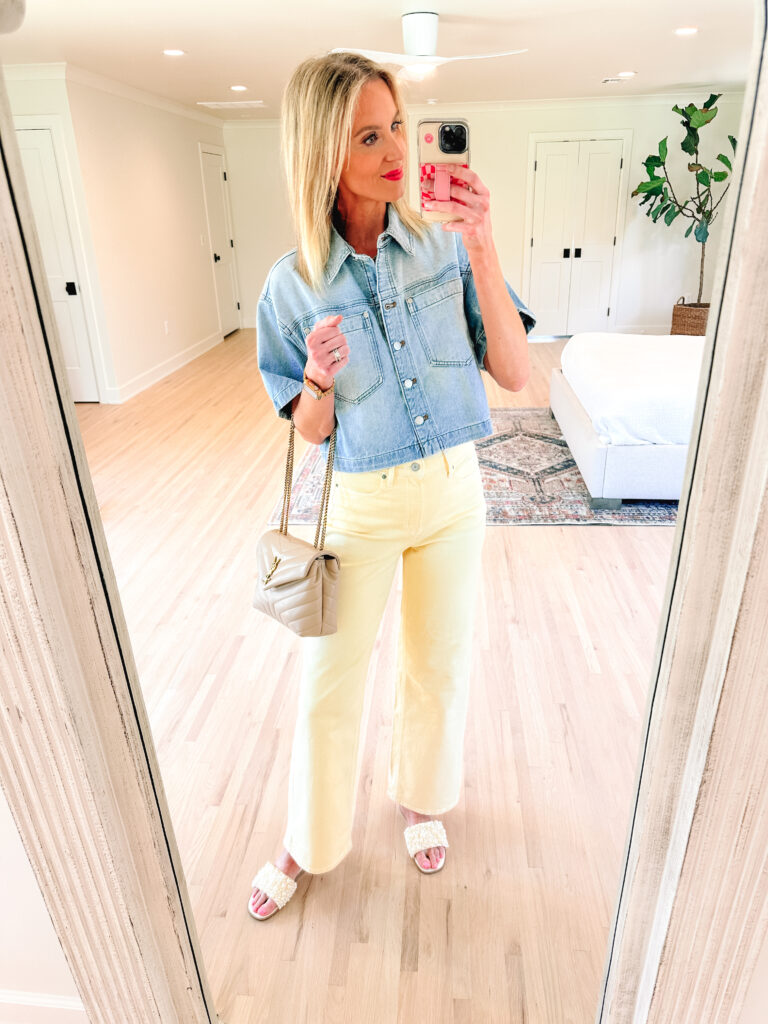 Love color but not sure what to do with it? I'm sharing 10 examples of how to wear colored pants and jeans. You'll be a pro in no time!