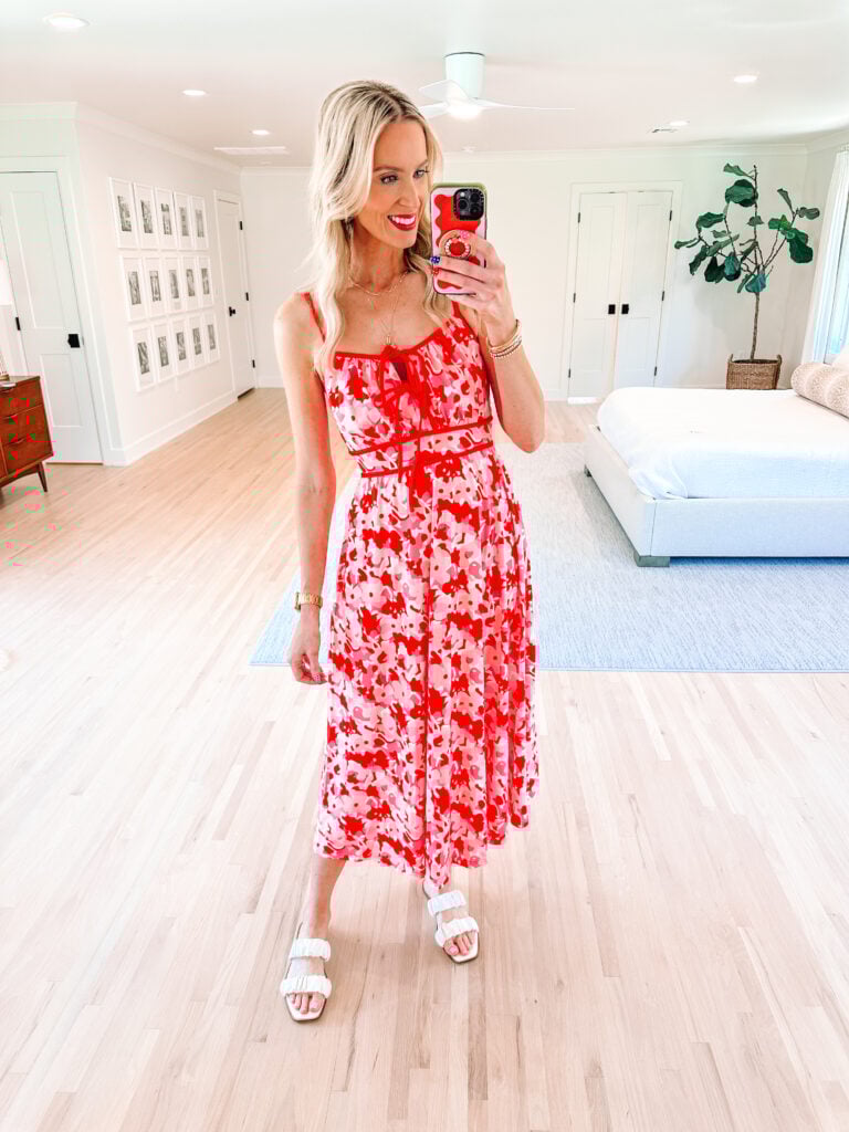 I'm rounding up some fun Amazon vacation dresses all cute and affordable! You will love this floral dress with the bows.