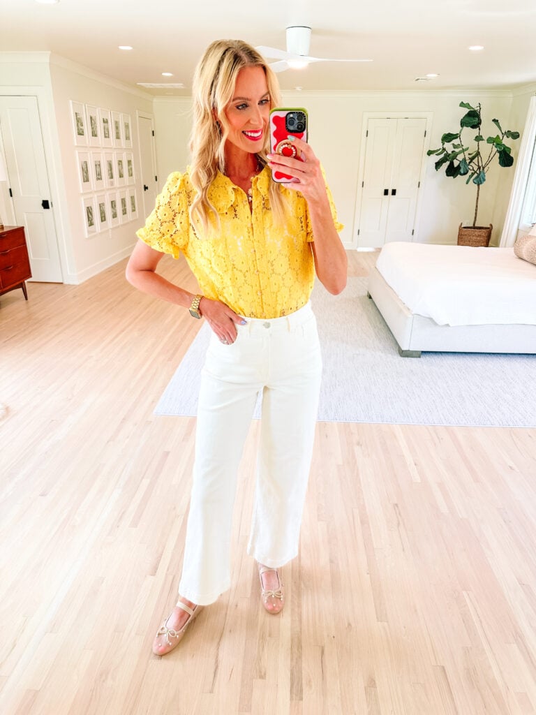 I love this Amazon athro look for less lace top!